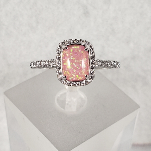 18k Pink Opal Ring - Picture 3 of 8